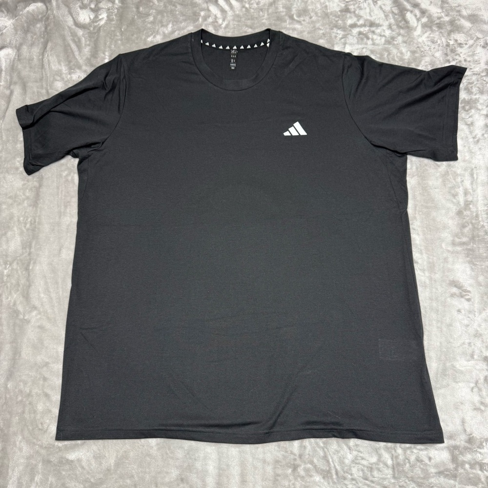 Adidas Men's Adult Sz 2XL Tee Shirt T Regular Black Performance. Cotton